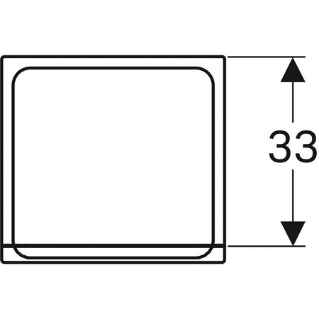 Пенал Geberit Renova Nr. 1 Plan 39x105 869030000