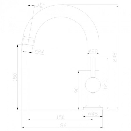 Смеситель для кухонной мойки Rossinka X (X25-24U)