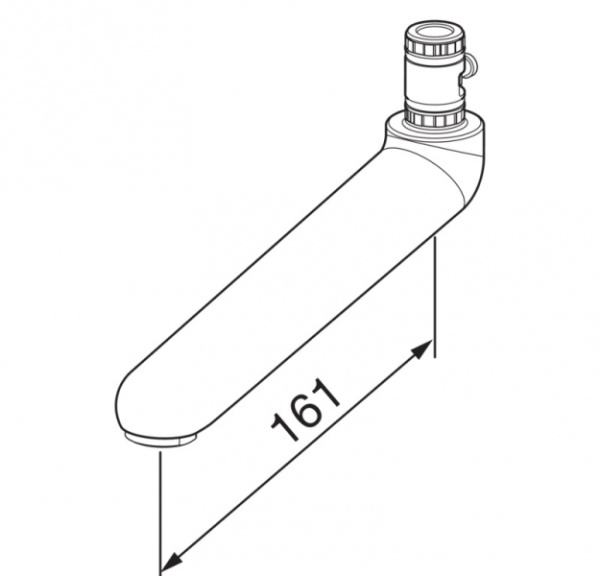 Излив для медицинского смесителя Oras Medipro 211016