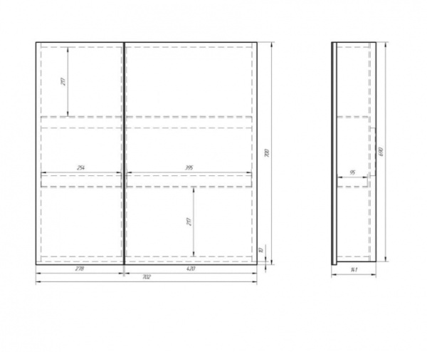 Зеркальный шкаф Alvaro Banos Viento 8403.4000