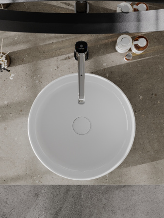 Раковина накладная (36х36) Orange  B09-360W белый глянец