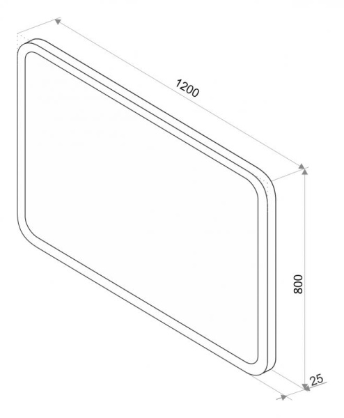 Зеркало (120х70) Misty Стайл D13 ЗЛП804