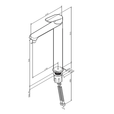 Смеситель для раковины AM.PM Func F8F92000