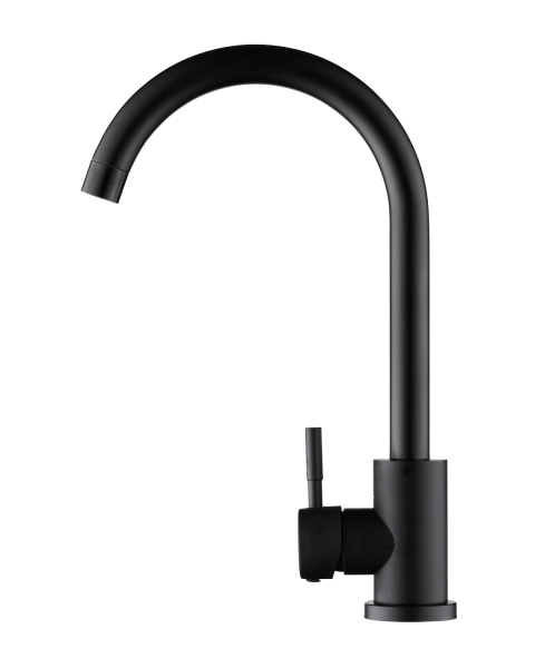 Смеситель для кухни однорычажный Orange Steel M99-009b черный