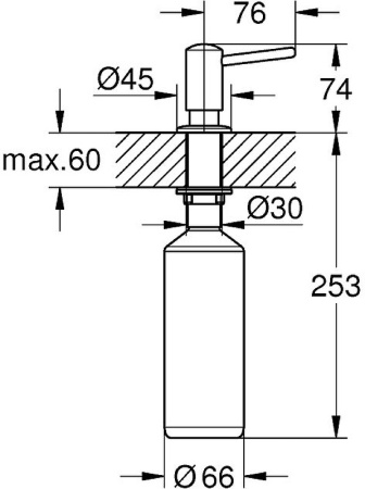 Дозатор жидкого мыла Grohe Contemporary 1021652430