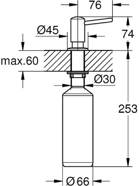 Дозатор жидкого мыла Grohe Contemporary 1021652430