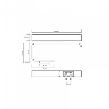 Кольцо для полотенец Bemeta Solo 139104062