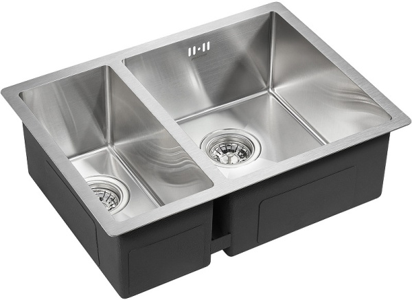 Кухонная мойка Paulmark  Zusat PM225944-BSL брашированная нерж.сталь левая