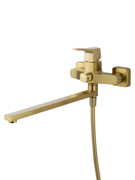 Смеситель для ванны WONZON & WOGHAND FLEX, брашированное золото WW-639906-BG