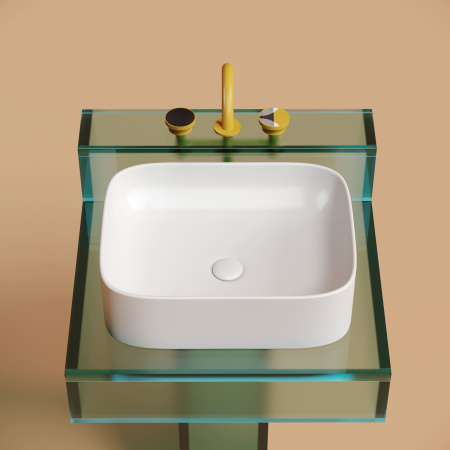 Раковина накладная (50,5х38) Ceramica Nova ELEMENT CN6052MW матовая