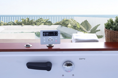 Акриловая ванна (186х151) Gemy G9052 II K L с гидромассажем, левая