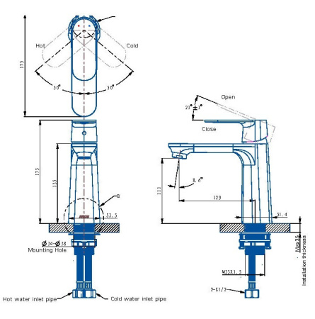 Смеситель для раковины Arrow AMP11848
