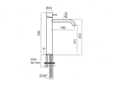 Смеситель Cisal Xion XI003544D1