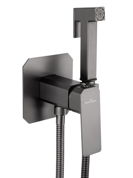 Смеситель с гигиеническим душем встраиваемый WONZON & WOGHAND DIAMOND, темный графит WW-88829011-BGM Смеситель с гигиеническим душем встраиваемый WONZON & WOGHAND DIAMOND, темный графит WW-88829011-BGM