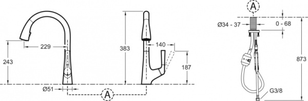 Смеситель для кухни Jacob Delafon Malleco E77748-VS
