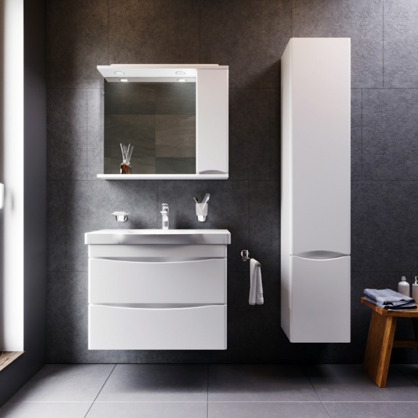 Зеркальный шкаф (80х78) Am.Pm Like M80MPR0801WG