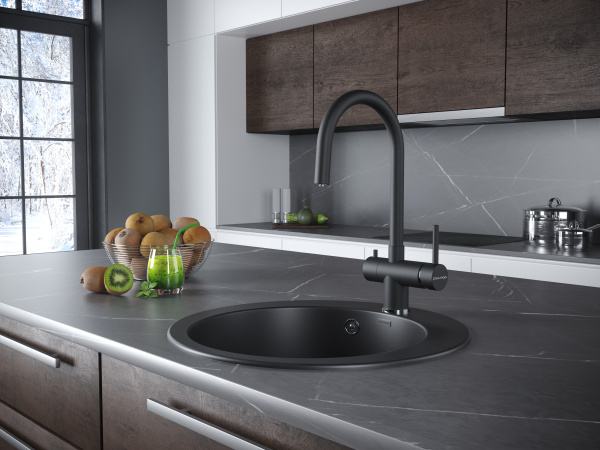 Смеситель для кухни с подключением к фильтру  Paulmark Heller He213218-401