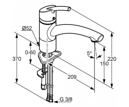 Смеситель для кухни KLUDI Trendo Star 339749675