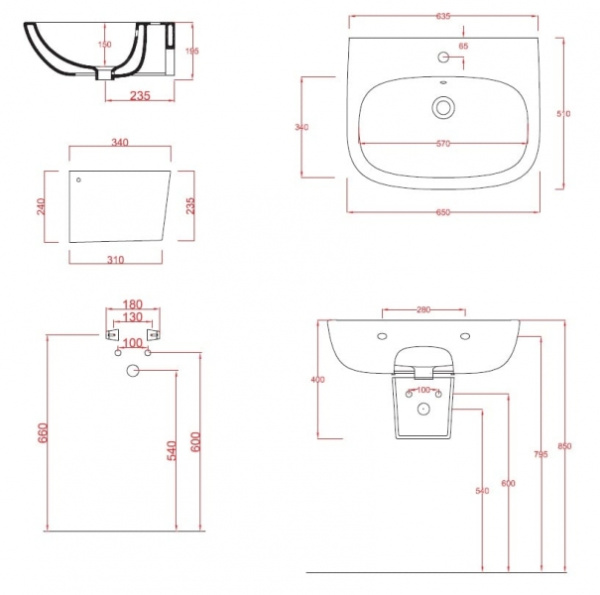 Полуколонна ArtCeram Ten TE57