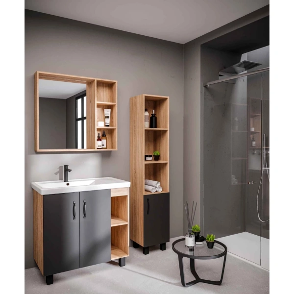 Зеркало (82х77) Grossman Флай 208001 универсальное дуб сонома