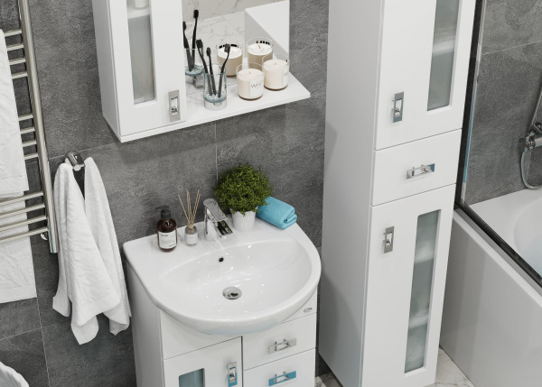 Зеркало-шкаф c подсветкой Onika Кристалл 58 (58x71,2) 205817