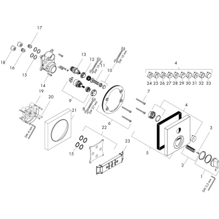 Смеситель для душа Hansgrohe ShowerSelect 15767000