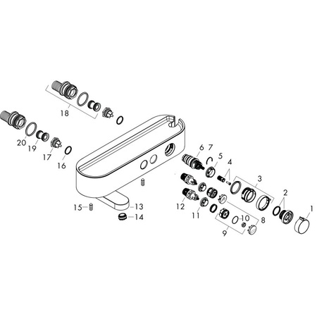 Термостат для ванны Hansgrohe ShowerTablet Select 24340000 хром