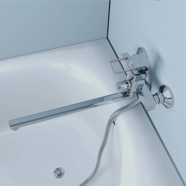 Смеситель для ванны с длинным изливом IDDIS Bild (BILSB00i10WA)