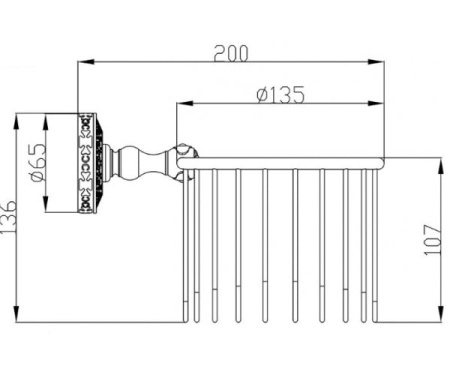 Держатель корзина Zorg Antic AZR 27 BR