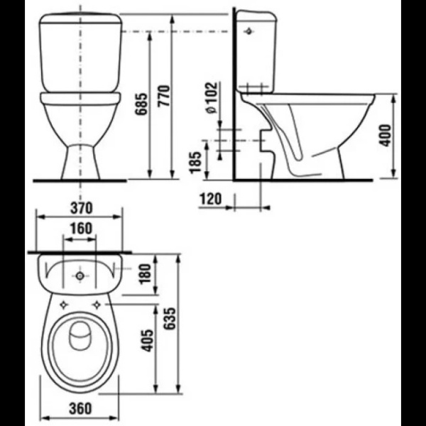 Унитаз напольный Jika Lyra 2423.6.000.242.1