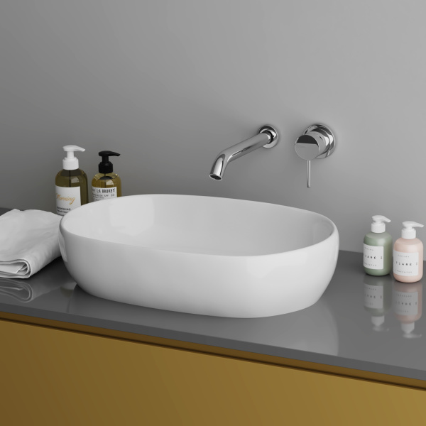 Раковина накладная (60х42) Grossman  GR-3015, белый