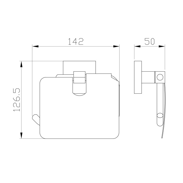 Держатель для туалетной бумаги с крышкой WONZON & WOGHAND POLO, брашированный никель WW-8926-BN