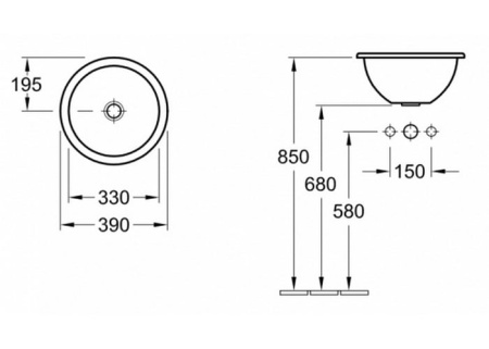 Раковина встраиваемая Villeroy&Boch Loop & Friends 61403901