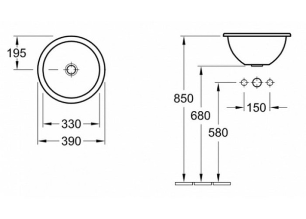 Раковина встраиваемая Villeroy&Boch Loop & Friends 61403901
