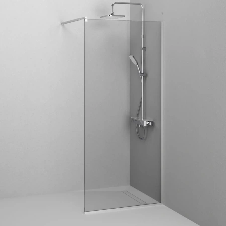 Душевая перегородка 100 см Am.Pm Func W84WI-100-F1-BTE черный