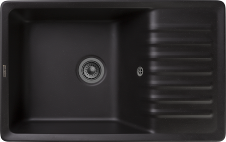 Кухонная мойка GranFest Quartz 72, 72 черный