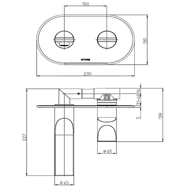 Смеситель для раковины Bossini Apice Z00549.030 хром