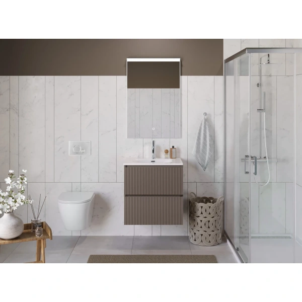 Тумба под раковину 60 BelBagno Uno UNO-600-2C-SO-СO бежевый матовый, без раковины