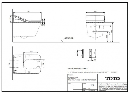 Подвесной унитаз TOTO CW522EY