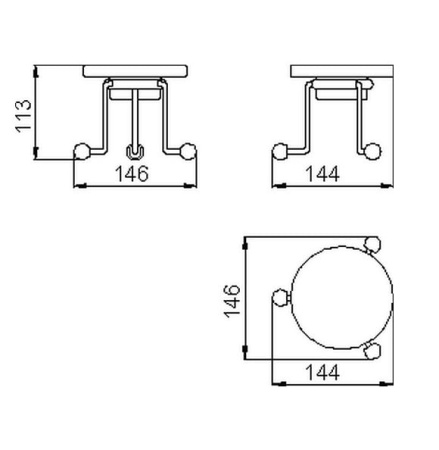 Мыльница с держателем Huber Croisette 4028.01H.CR
