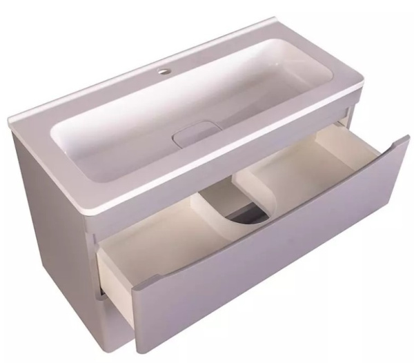 Тумба под раковину напольная Style Line Бергамо СС-00002365 серый