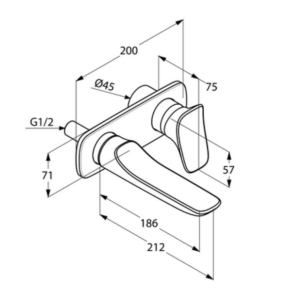 Смеситель для раковины Kludi Ambienta 532440575