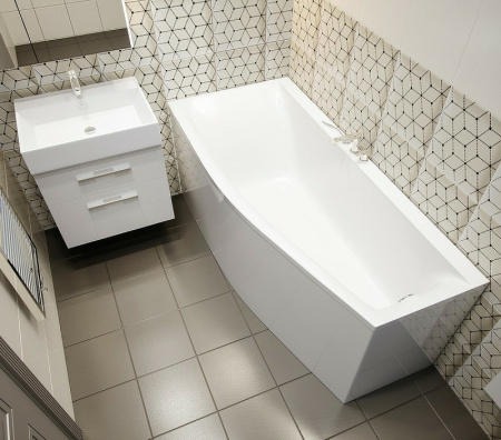 Ванна из искусственного камня Astra-Form Скат L (170х75) 01010082 белый матовый