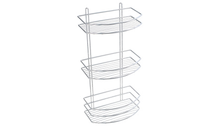 Полка овальная тройная Fixsen хром FX-720-3
