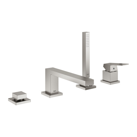 Смеситель для ванны на борт GROHE Eurocube 19897 DC1 (19897DC1) суперсталь