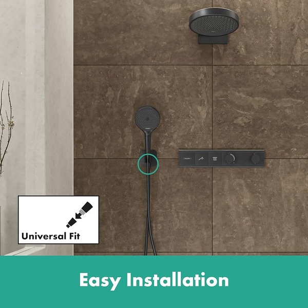 Подключение для шланга Hansgrohe Fixfit Q 26887340 шлифованный черный хром