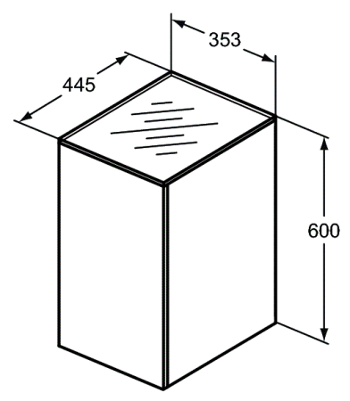 Боковой шкаф Ideal Standard Tonic II R4308WG