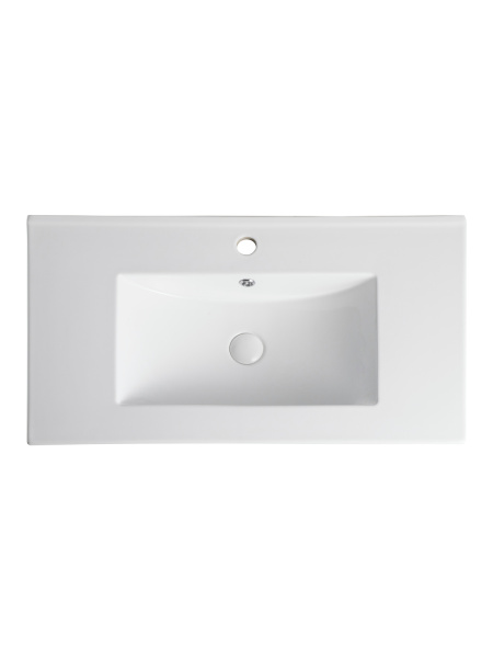 Раковина встраиваемая сверху (81,5х46,5) Agger ASF11800 белый глянец