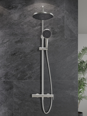 Душевая система с однорычажным смесителем AGGER Sweet A2791222 сатин матовый