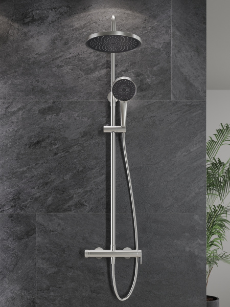 Душевая система с однорычажным смесителем AGGER Sweet A2791222 сатин матовый